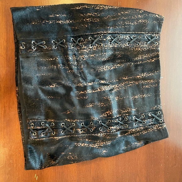 leopard calfskin and leather mini skirt 🐆 - Picture 7 of 11